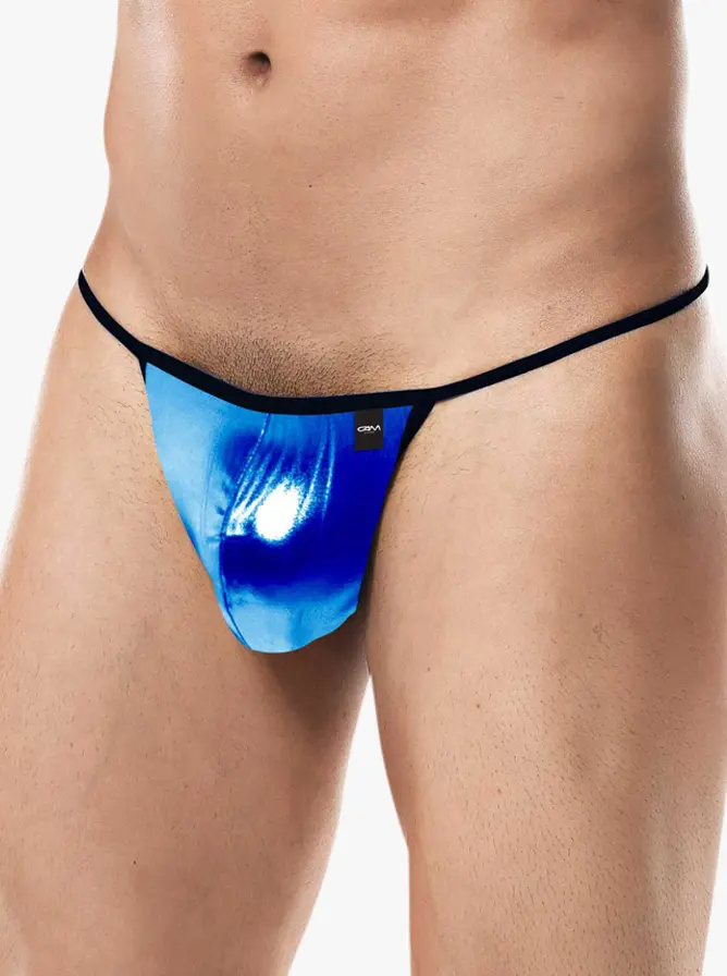 Cut4Men C4M02 G-String Metallic Blue Skai