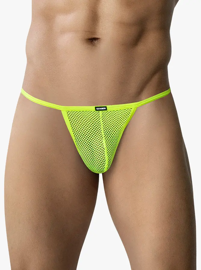 Cut4Men CHROM4TIC Tanga Neon Lime Mesh