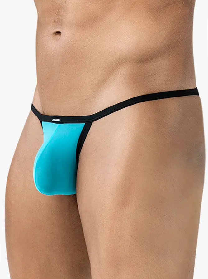 CUT4MEN SP4NDEX GLOW Mini Tanga Kini Mesh Turquoise