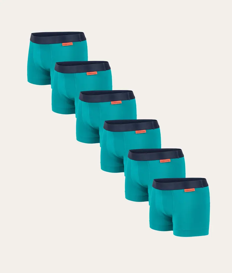 Cyaan Jongens Boxershort Aurora Sky (6-pack)