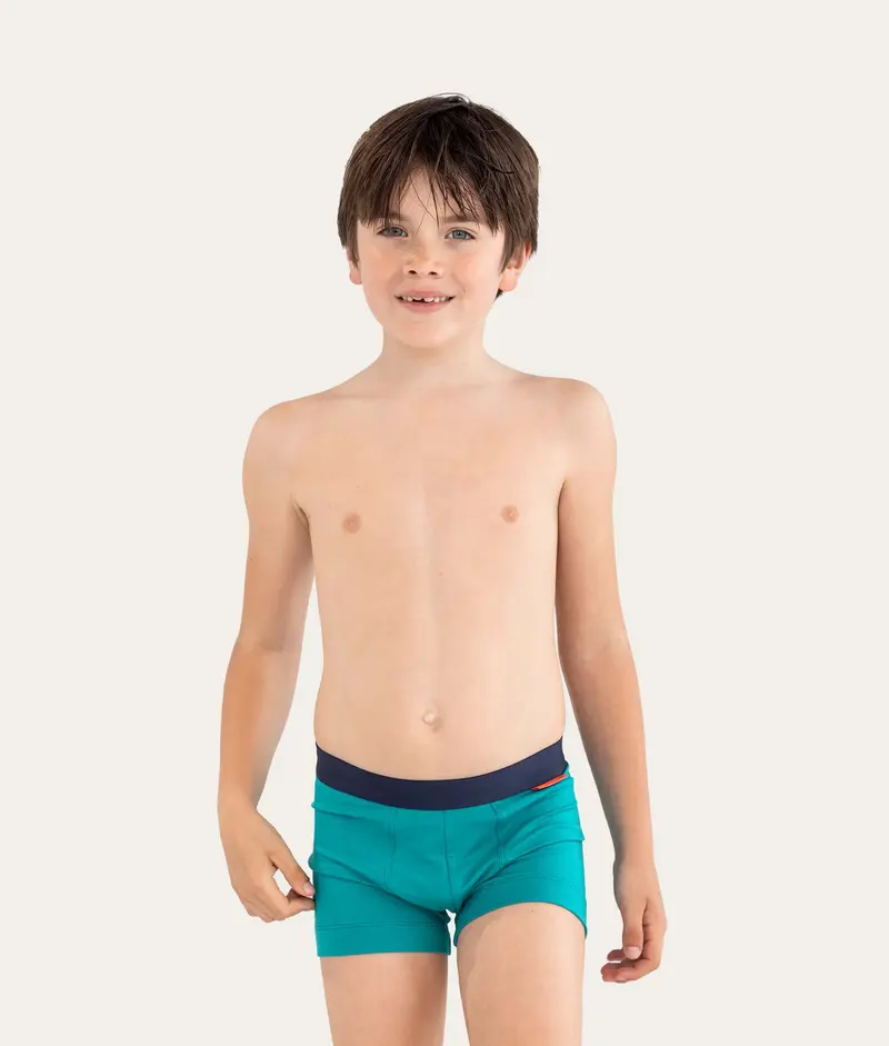 Cyaan Jongens Boxershort Aurora Sky