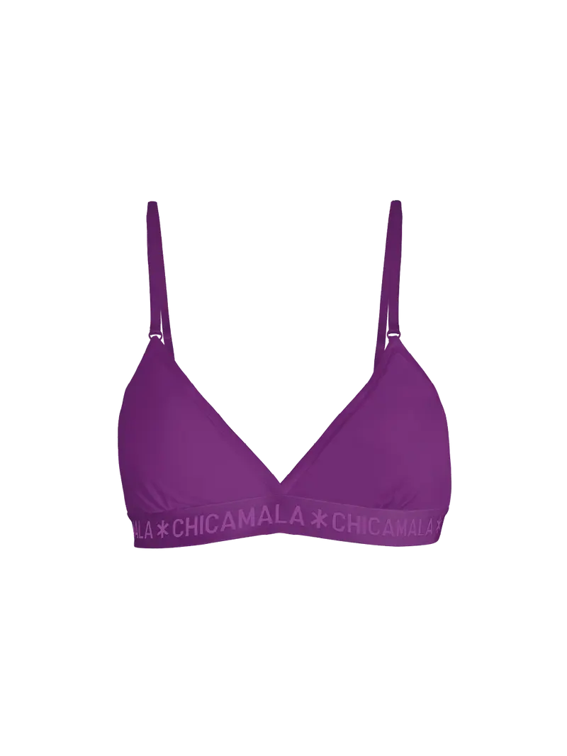 Dames 1-pack Triangle Top Effen