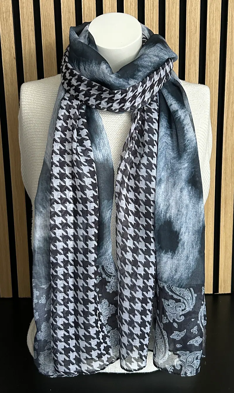 Dames sjaal blauw
