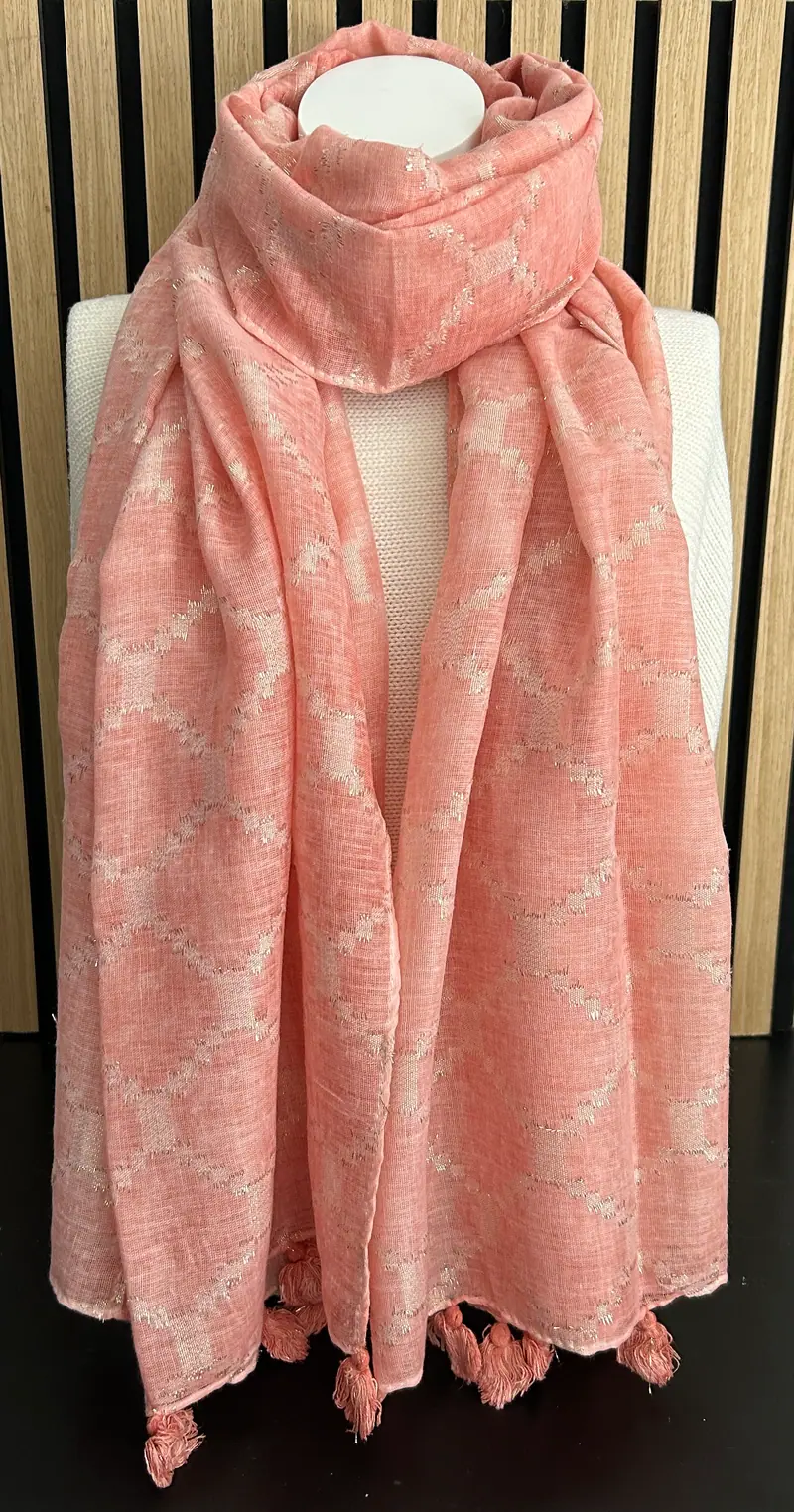 Dames sjaal coral