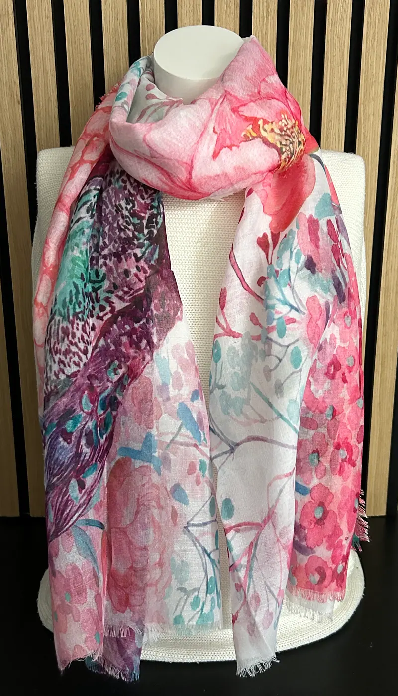 Dames sjaal roze