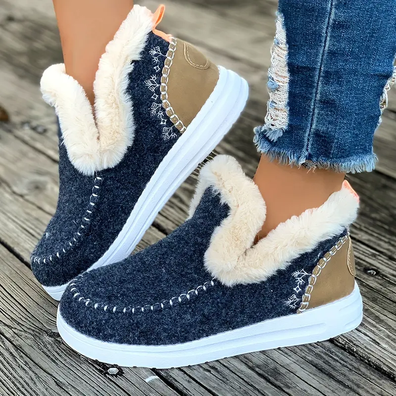 Dames Warme Pantoffels – Antislip, Pluche Voering voor Thuis en Wintergebruik