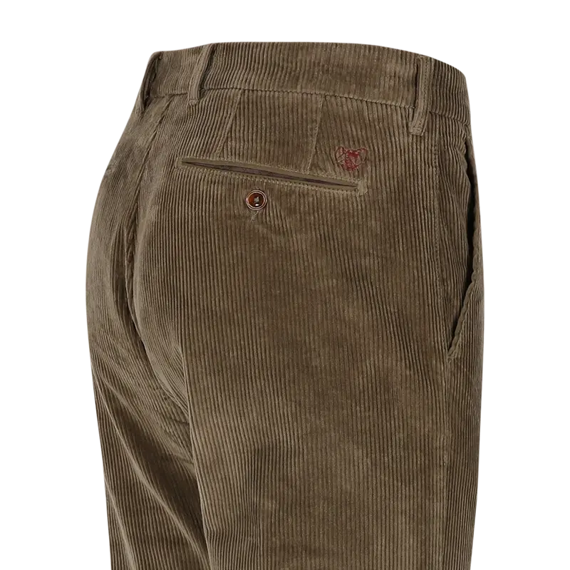 Dark beige corduroy slim fit trousers Atelier Noterman - ATN05-A89 2052/839