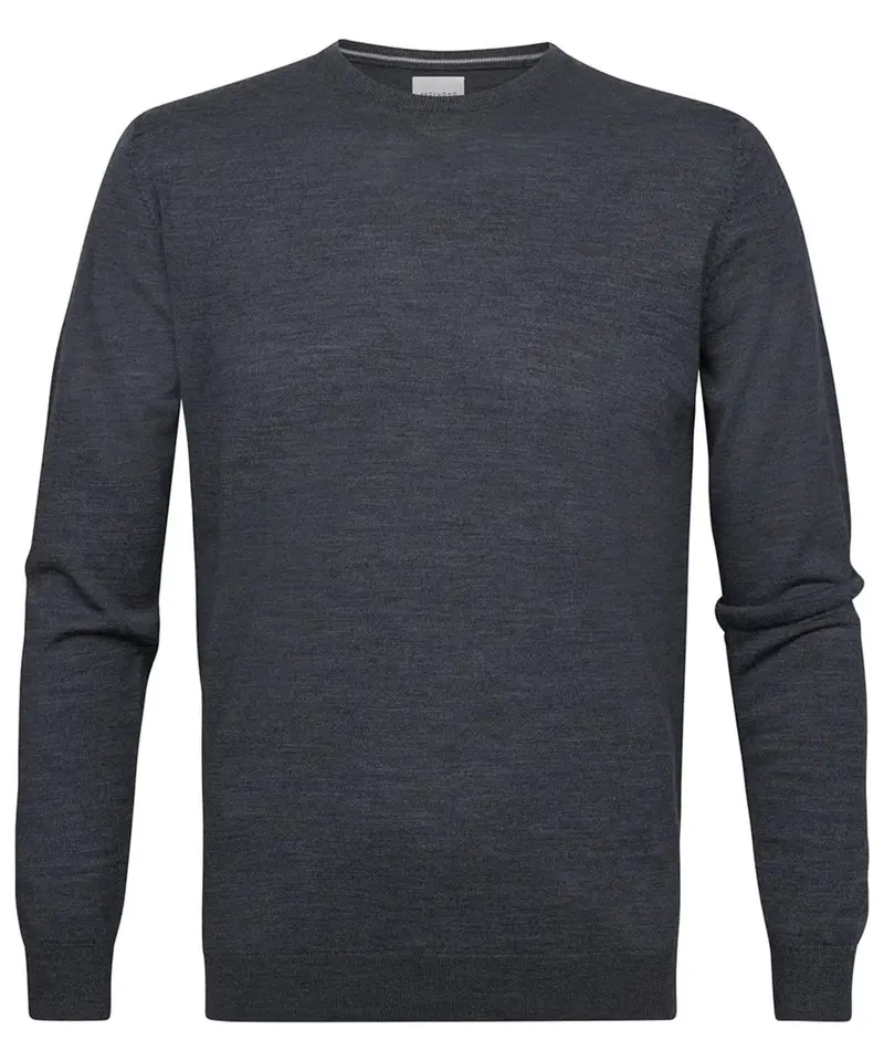 Dark grey woolen crew neck pullover Profuomo - PP2J00005C