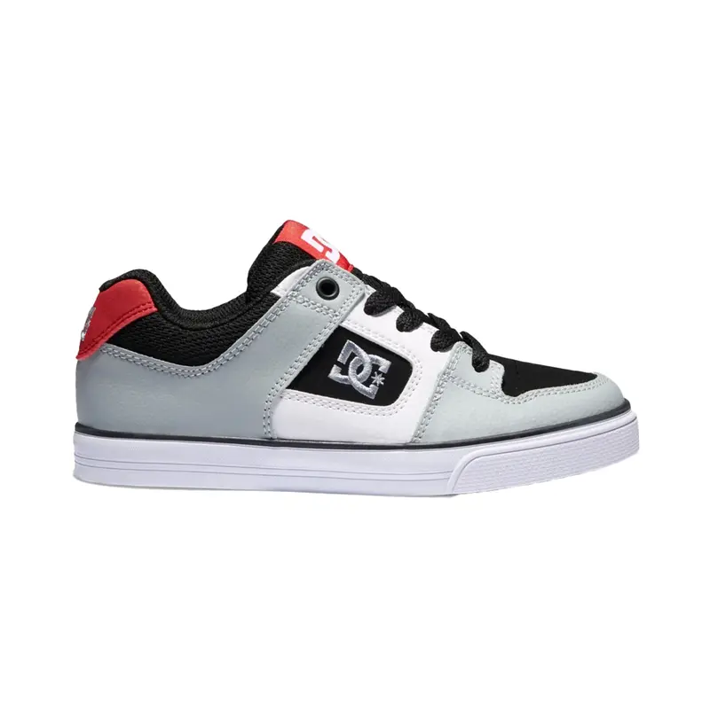 DC Shoes Pure Kids Shoe Black Grey Grey