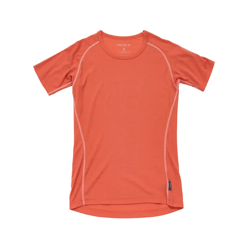 Devold - W Lauparen Base Tee | dames t-shirt van merinowol