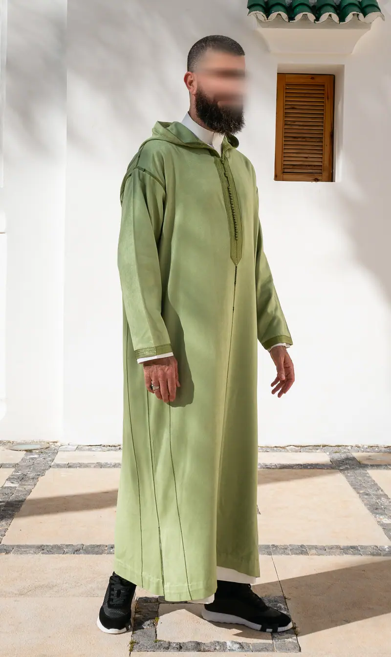Djellaba Anouar - Pistache