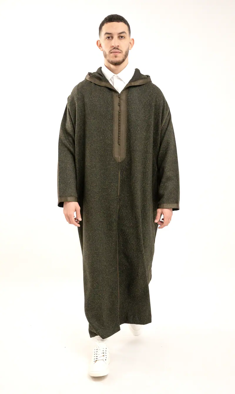 Djellaba Soft Kashmir - Dark Green