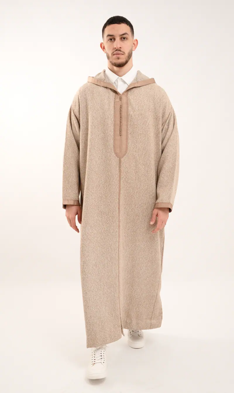 Djellaba Soft Kashmir - Sandy Taupe