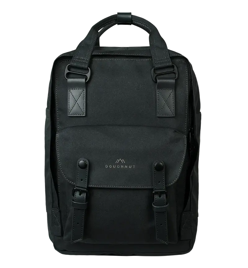 Doughnut Macaroon Meditative Dark Backpack Ground