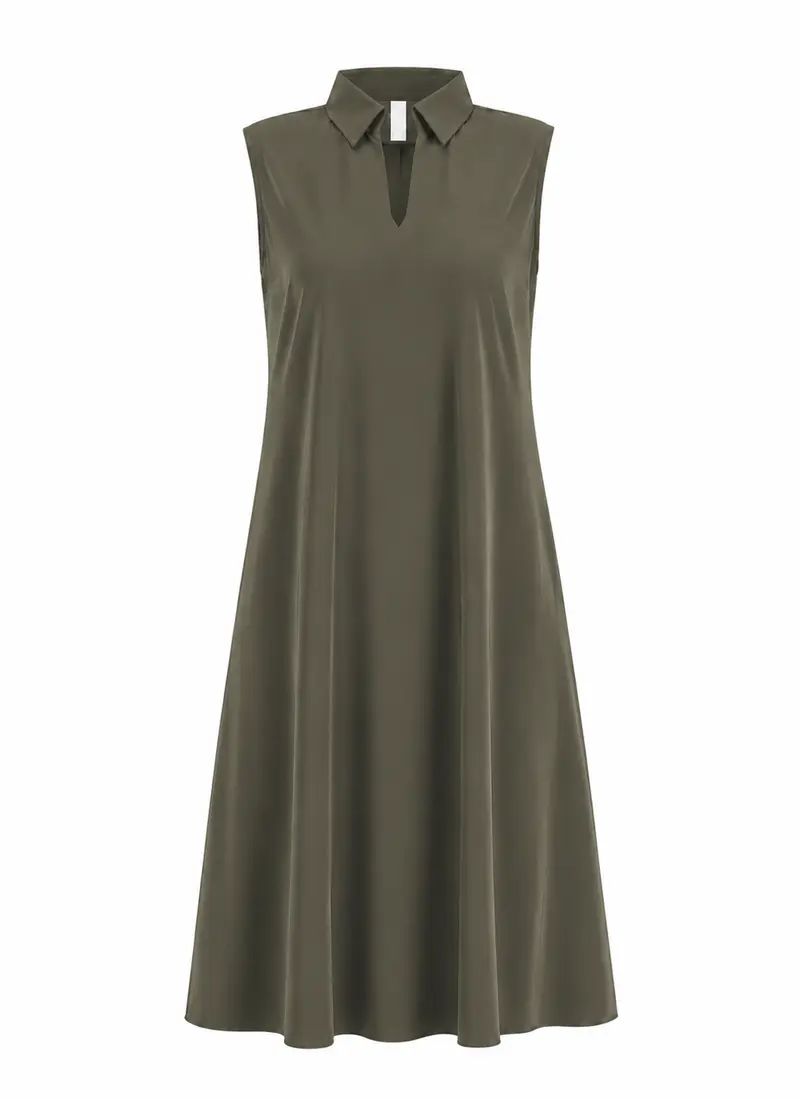Dress | Regular Travel | Lyame | Dusky Green