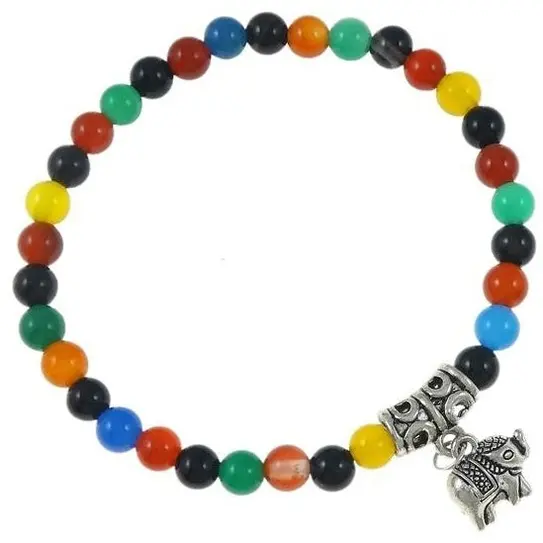 Edelstenen armband Agate Mix Elephant
