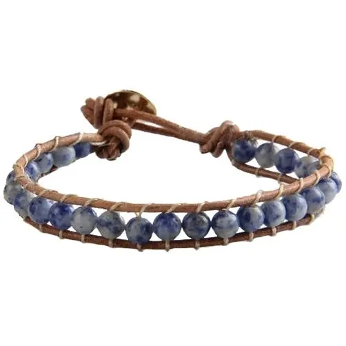 Edelstenen armband Wrap Blue Spot