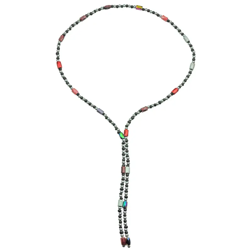 Edelstenen ketting Color Black Magnetite Wrap