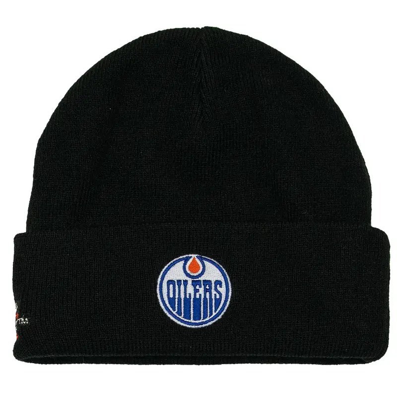Edmonton Oilers NHL Embroidered Logo Beanie Mitchell & Ness