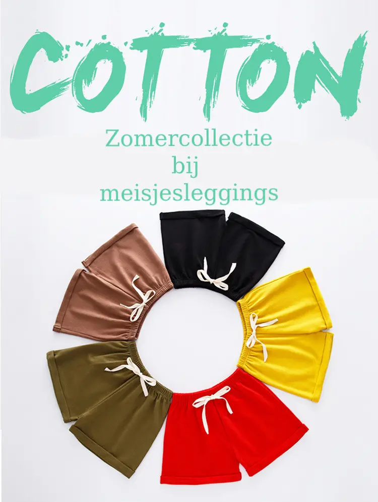 Effen katoenen korte broek
