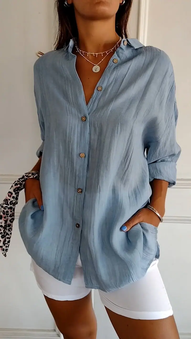 Elegante Geplooide Top voor Tijdloze Stijl