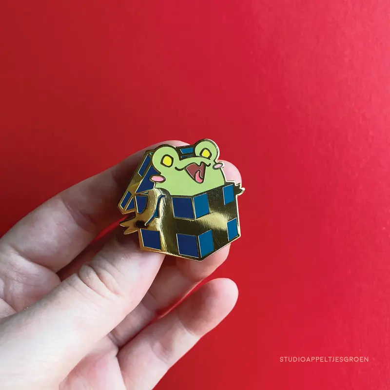 Enamel Pin |  Present frog
