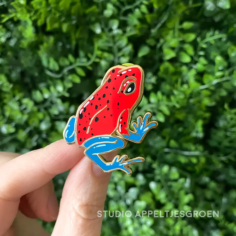 Enamel pin | Strawberry Poison Dart Frog