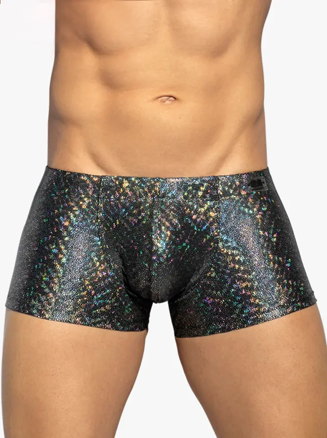 ES Collection 2311 Glitter Swim Trunk Black