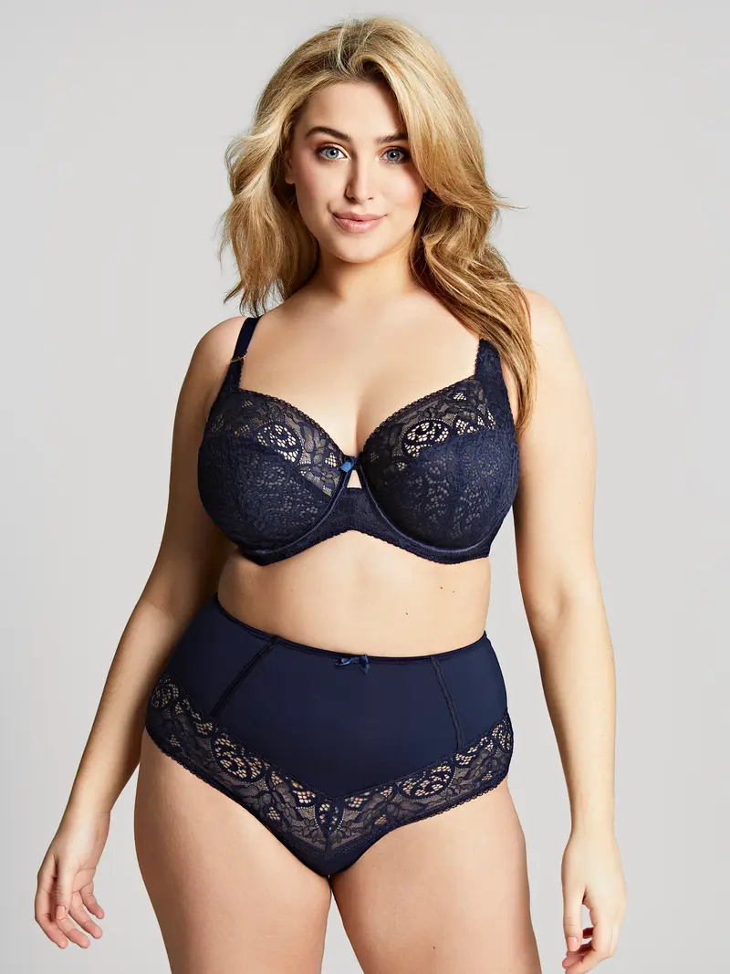 Estel High Waisted Broekje Navy