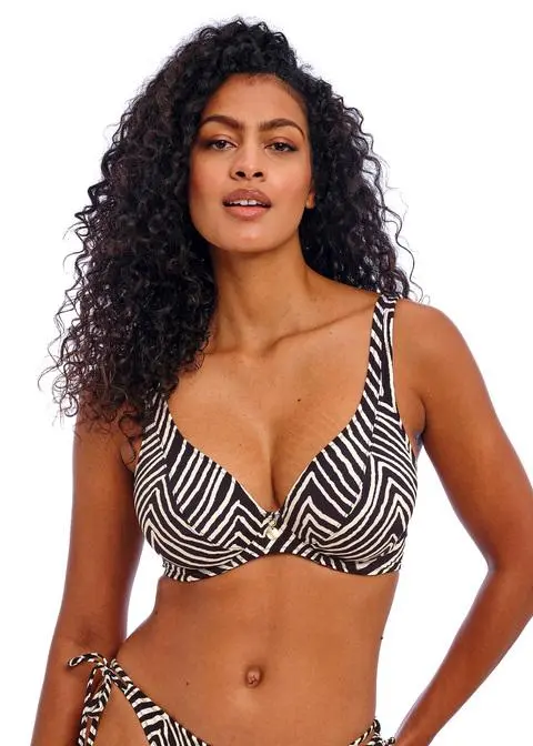 Fiji Falls Bikini Top AS206813 zwart/wit