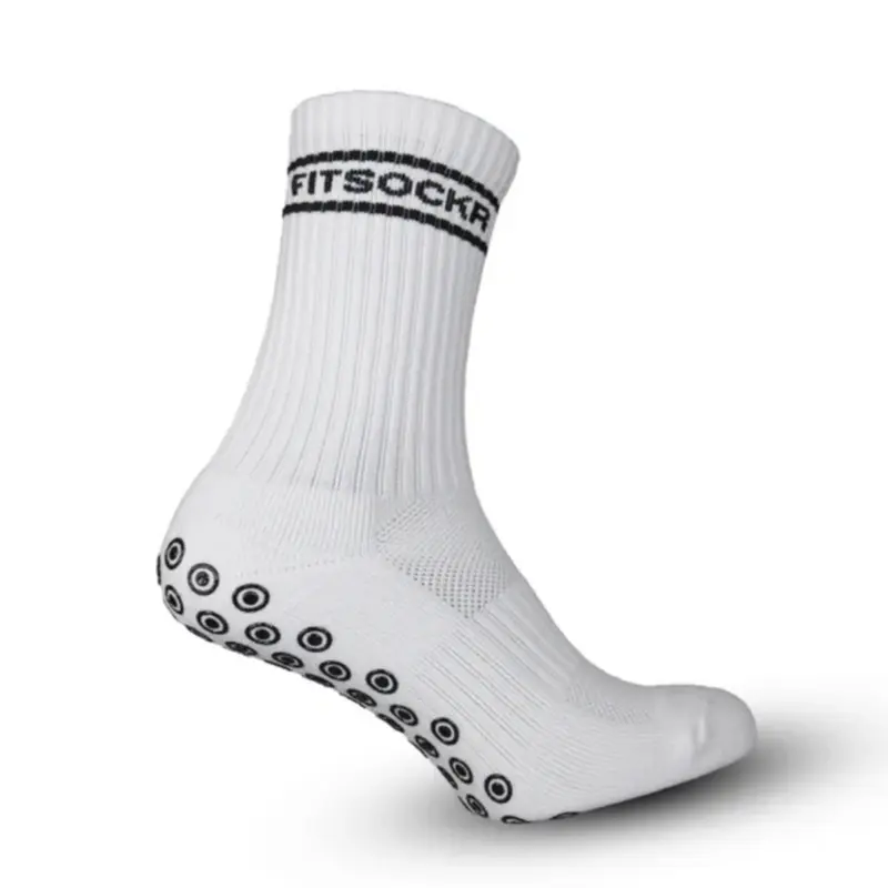 FitSockr Gripsokken V2 Stripe - Wit