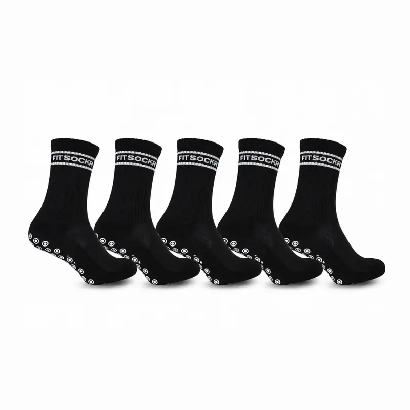 FitSockr gripsokken V2 Stripe - Zwart - 5 Paar