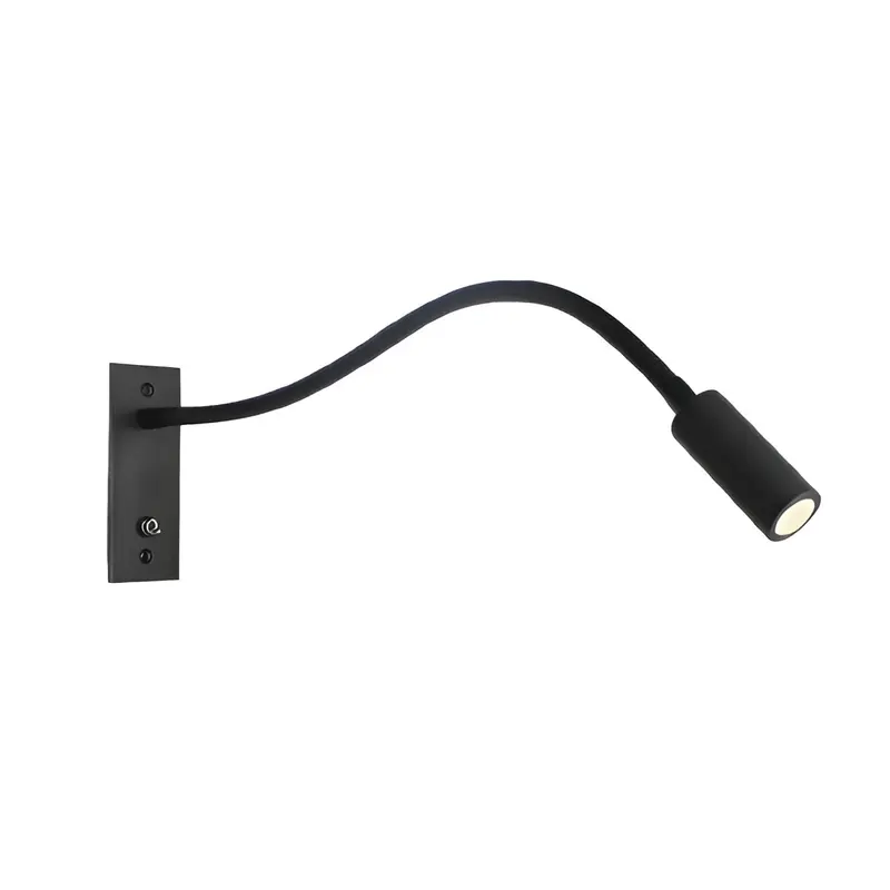 Flexibele zwanenhals-wandlamp – verstelbare moderne leeslamp voor bed en bank