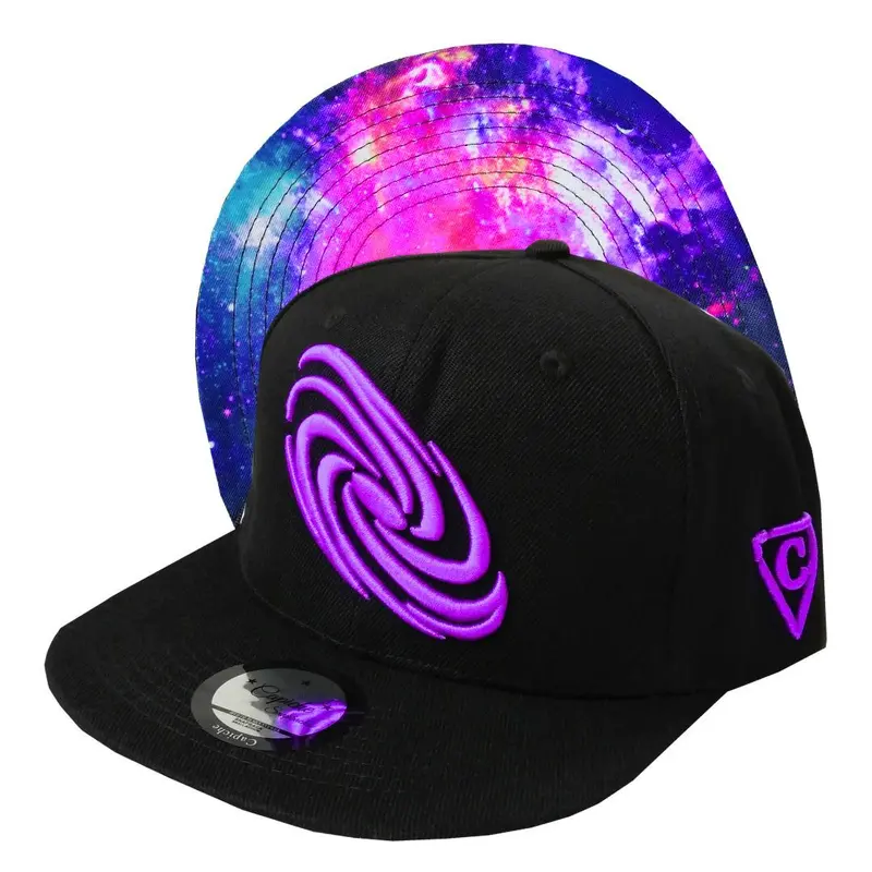 Galaxy Mix Snapback - Black