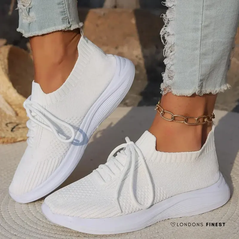 Gebreide sneakers met sokachtige enkel