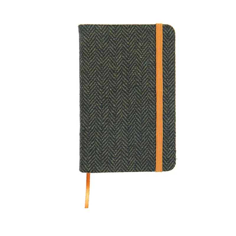 Green Herringbone notebook