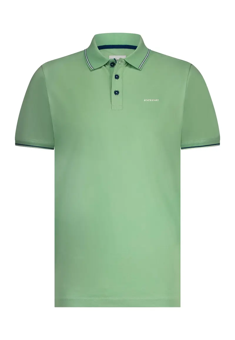 Green regular fit polo State of Art - 15417/3400