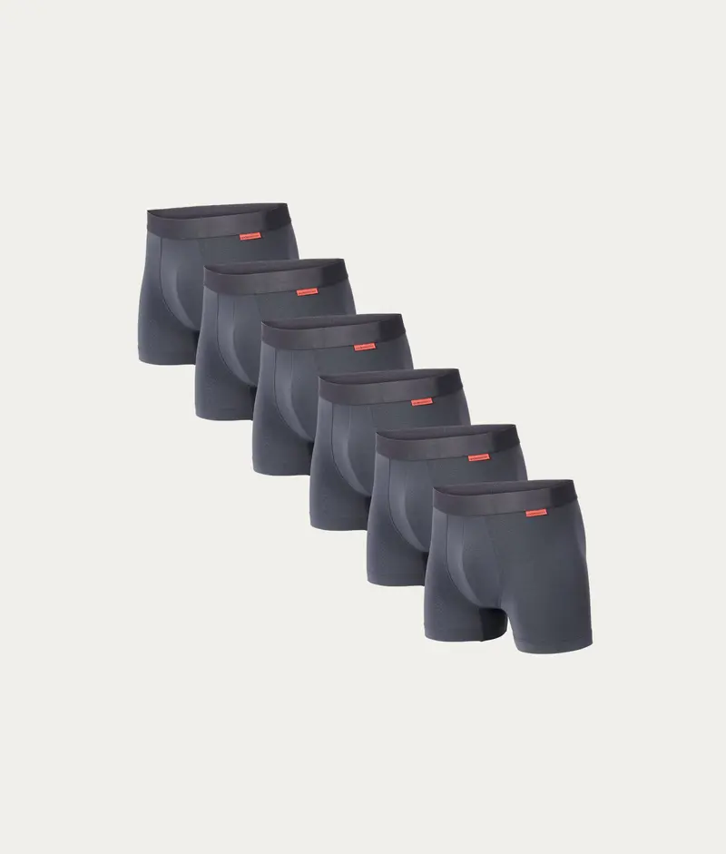 Grijze Boxershort Lava Rock (6-pack)