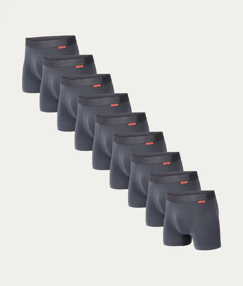 Grijze Boxershorts Lava Rock (9-pack)