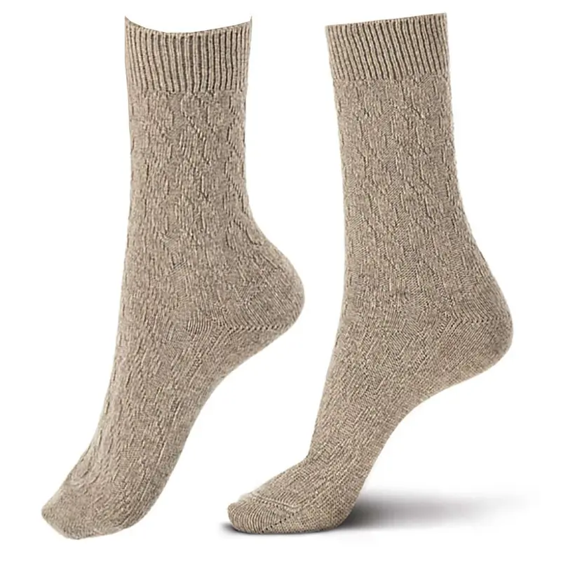 Gwen Cable Wol-Cashmere Sokken