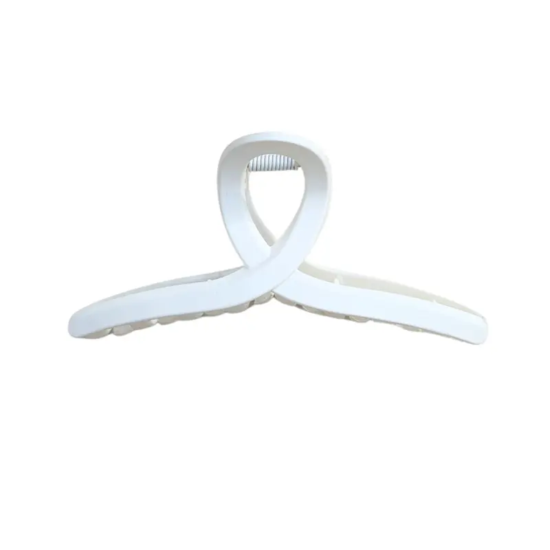 Haarklem Elegant Swirl Matte White