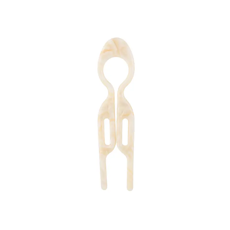 Haarpin Loop Marble Beige