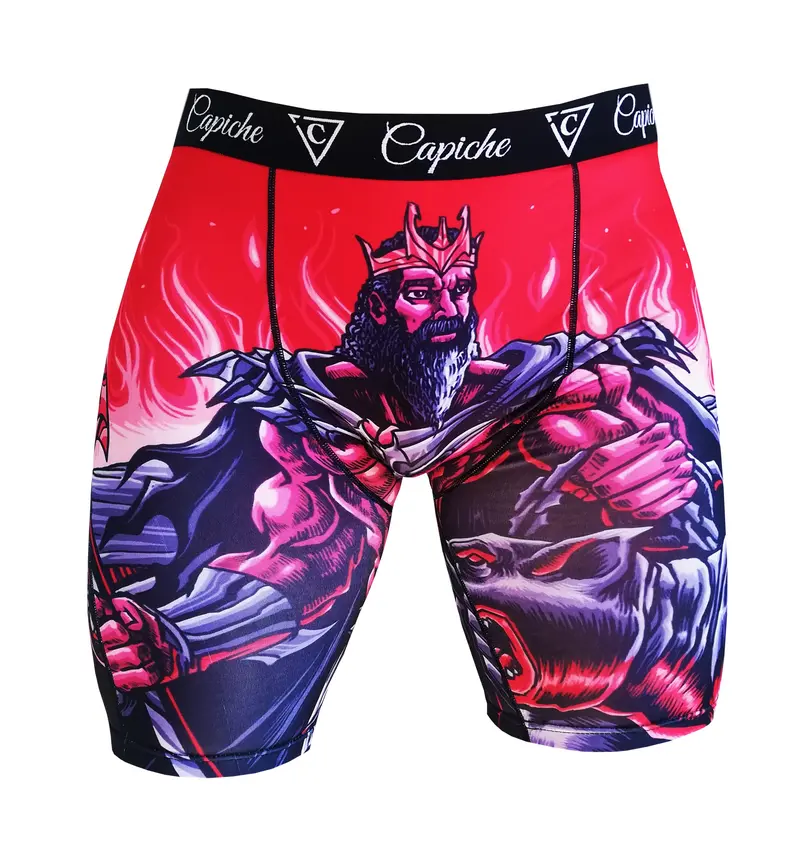 Hades Long Mens Underwear - Red
