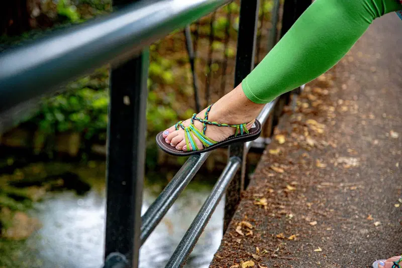 Handgemaakte Sandalen – Comfort & Stijl - blauw/groen /bruin