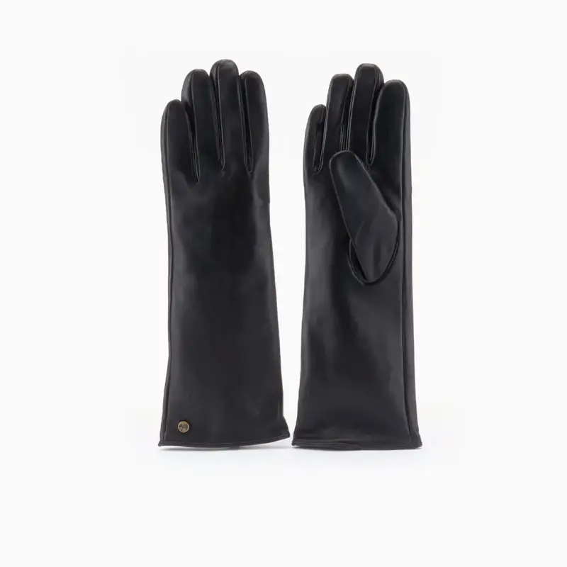Handschoenen Lang Dames Leather Black