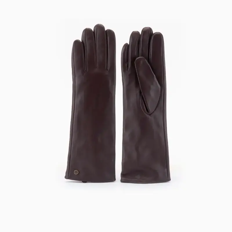 Handschoenen Lang Dames Leather Choco