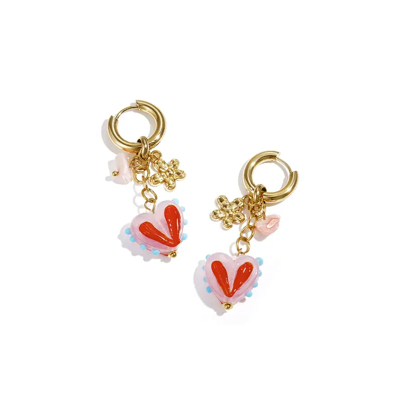 Heartbreaker Hoops Oorbellen Goudkleurig