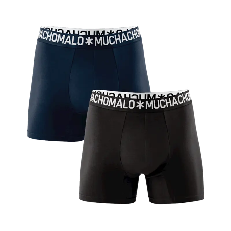 Heren 2-pack Boxershorts Effen Licht Katoen