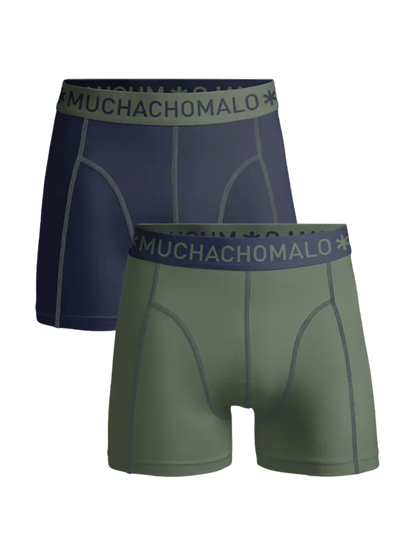 Heren 2-pack Boxershorts Effen