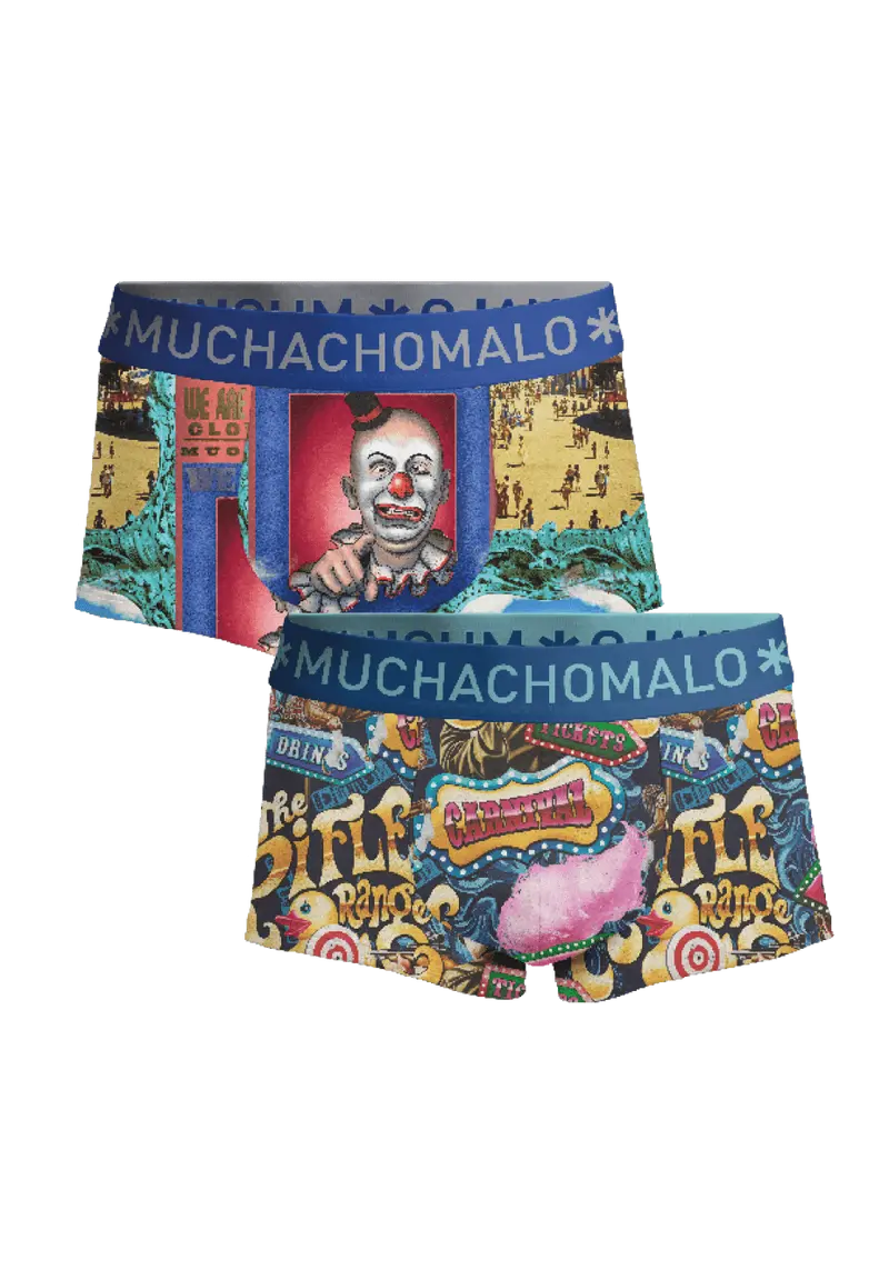 Heren 2-pack Trunks Funfair